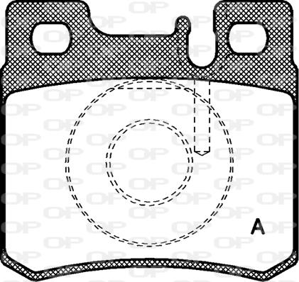 Open Parts BPA0282.20 - Гальмівні колодки, дискові гальма avtolavka.club