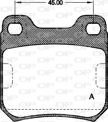 Open Parts BPA0239.40 - Гальмівні колодки, дискові гальма avtolavka.club