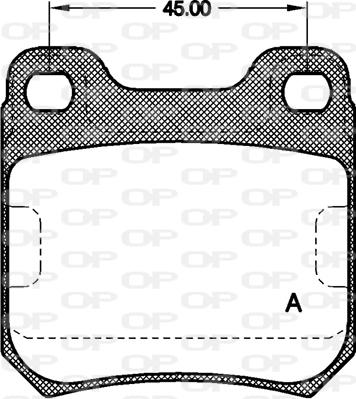 Open Parts BPA0239.00 - Гальмівні колодки, дискові гальма avtolavka.club
