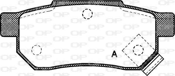 Open Parts BPA0233.02 - Гальмівні колодки, дискові гальма avtolavka.club