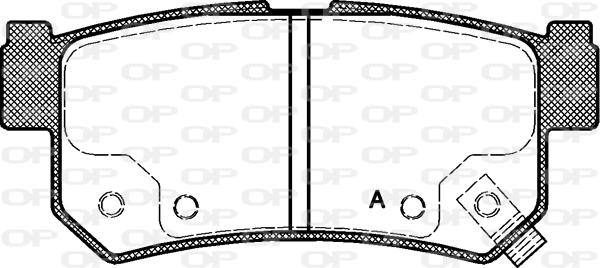 Open Parts BPA0746.62 - Гальмівні колодки, дискові гальма avtolavka.club