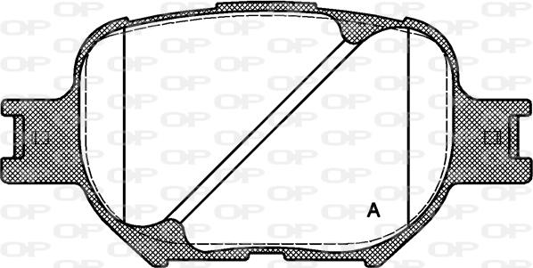 Open Parts BPA0742.00 - Гальмівні колодки, дискові гальма avtolavka.club