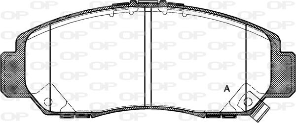 Open Parts BPA0747.12 - Гальмівні колодки, дискові гальма avtolavka.club