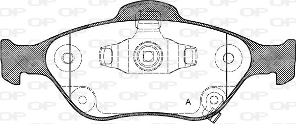 Open Parts BPA0766.12 - Гальмівні колодки, дискові гальма avtolavka.club