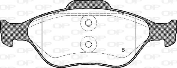 Open Parts BPA0766.12 - Гальмівні колодки, дискові гальма avtolavka.club