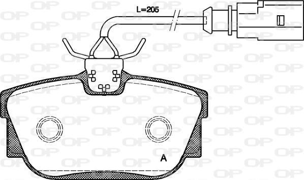 Open Parts BPA0767.01 - Гальмівні колодки, дискові гальма avtolavka.club