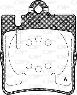 Open Parts BPA0709.10 - Гальмівні колодки, дискові гальма avtolavka.club