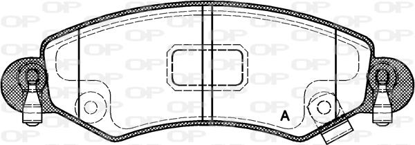 Open Parts BPA0702.12 - Гальмівні колодки, дискові гальма avtolavka.club