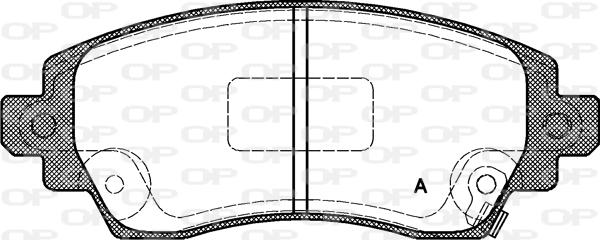 Open Parts BPA0716.02 - Гальмівні колодки, дискові гальма avtolavka.club