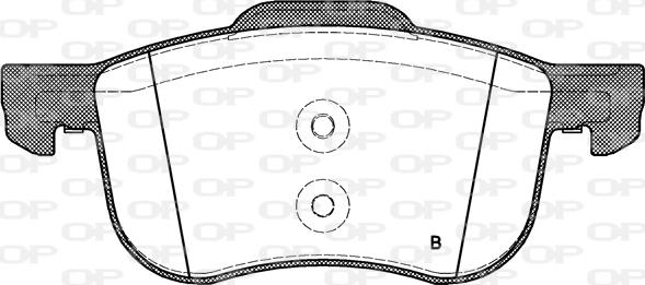 Open Parts BPA0713.00 - Гальмівні колодки, дискові гальма avtolavka.club