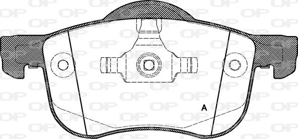 Open Parts BPA0713.00 - Гальмівні колодки, дискові гальма avtolavka.club