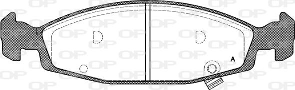 Open Parts BPA0736.02 - Гальмівні колодки, дискові гальма avtolavka.club