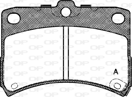 Open Parts BPA0723.02 - Гальмівні колодки, дискові гальма avtolavka.club