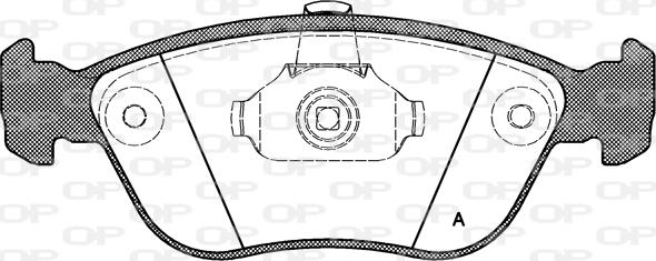 Open Parts BPA0722.00 - Гальмівні колодки, дискові гальма avtolavka.club