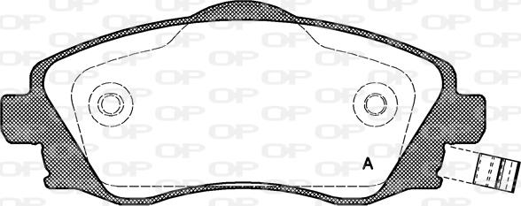 Open Parts BPA0774.02 - Гальмівні колодки, дискові гальма avtolavka.club