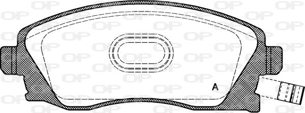 Open Parts BPA0774.12 - Гальмівні колодки, дискові гальма avtolavka.club