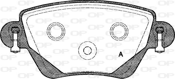 Open Parts BPA0777.00 - Гальмівні колодки, дискові гальма avtolavka.club