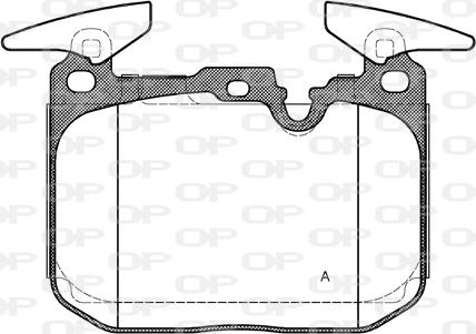 Open Parts BPA1491.00 - Гальмівні колодки, дискові гальма avtolavka.club