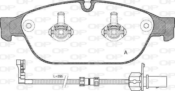 Open Parts BPA1441.02 - Гальмівні колодки, дискові гальма avtolavka.club