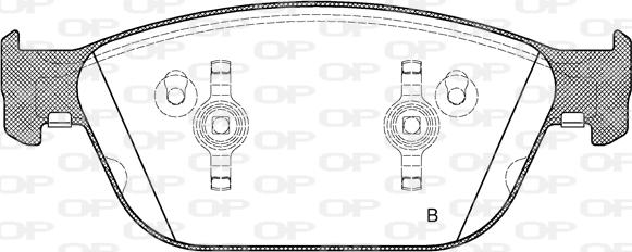 Open Parts BPA1443.02 - Гальмівні колодки, дискові гальма avtolavka.club