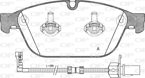 Open Parts BPA1443.02 - Гальмівні колодки, дискові гальма avtolavka.club