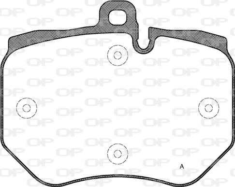 Open Parts BPA1400.00 - Гальмівні колодки, дискові гальма avtolavka.club