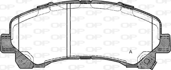 Open Parts BPA1407.00 - Гальмівні колодки, дискові гальма avtolavka.club