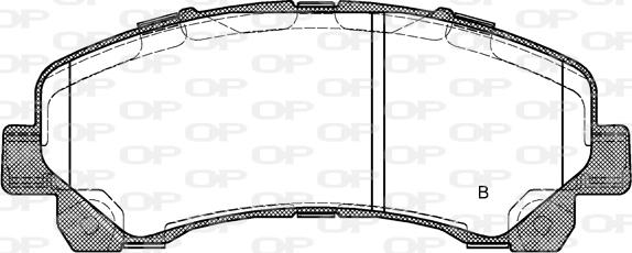 Open Parts BPA1407.00 - Гальмівні колодки, дискові гальма avtolavka.club