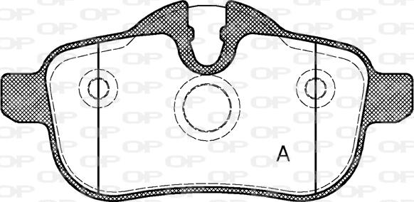 Open Parts BPA1417.00 - Гальмівні колодки, дискові гальма avtolavka.club