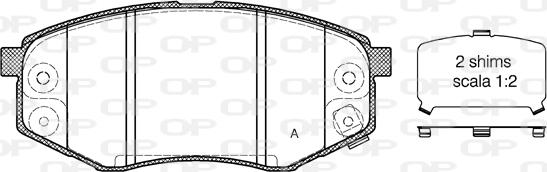 Open Parts BPA1426.02 - Гальмівні колодки, дискові гальма avtolavka.club