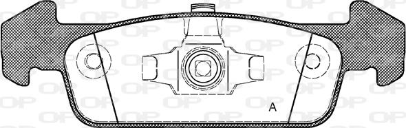 Open Parts BPA1540.10 - Гальмівні колодки, дискові гальма avtolavka.club