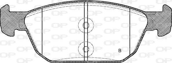 Open Parts BPA1552.02 - Гальмівні колодки, дискові гальма avtolavka.club