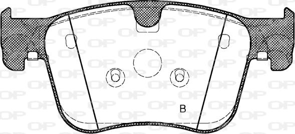 Open Parts BPA1560.00 - Гальмівні колодки, дискові гальма avtolavka.club