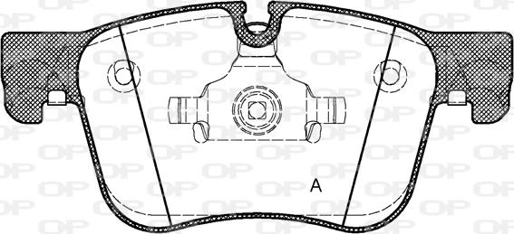 Open Parts BPA1560.00 - Гальмівні колодки, дискові гальма avtolavka.club