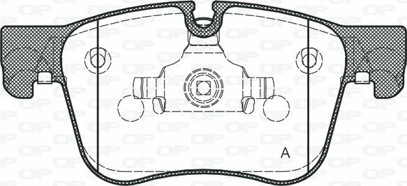 Open Parts BPA1560.10 - Гальмівні колодки, дискові гальма avtolavka.club