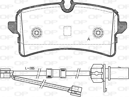 Open Parts BPA1505.02 - Гальмівні колодки, дискові гальма avtolavka.club