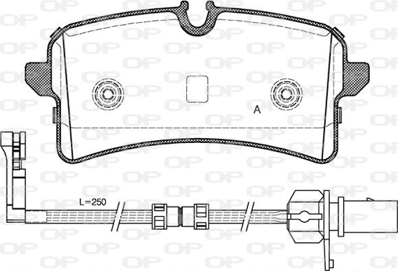 Open Parts BPA1505.12 - Гальмівні колодки, дискові гальма avtolavka.club