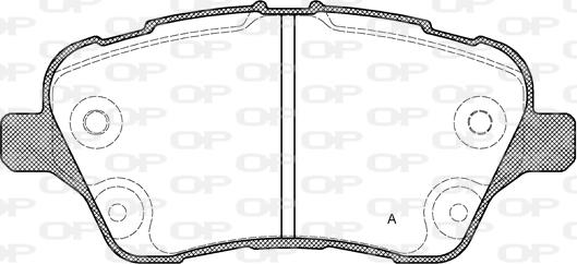 Open Parts BPA1514.00 - Гальмівні колодки, дискові гальма avtolavka.club