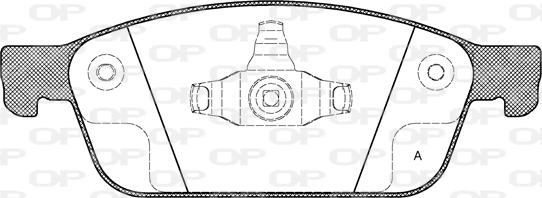 Open Parts BPA1510.10 - Гальмівні колодки, дискові гальма avtolavka.club