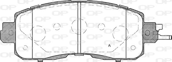 Open Parts BPA1517.04 - Гальмівні колодки, дискові гальма avtolavka.club