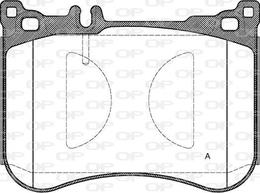 Open Parts BPA1534.00 - Гальмівні колодки, дискові гальма avtolavka.club