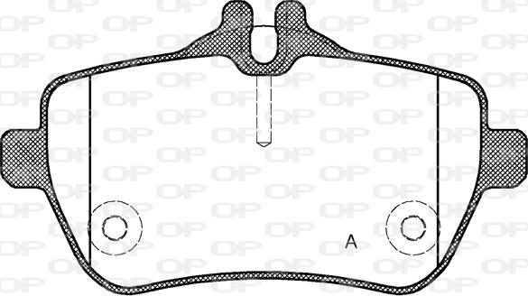 Open Parts BPA1535.00 - Гальмівні колодки, дискові гальма avtolavka.club