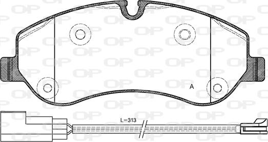 Open Parts BPA1520.02 - Гальмівні колодки, дискові гальма avtolavka.club