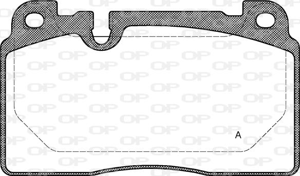 Open Parts BPA1527.00 - Гальмівні колодки, дискові гальма avtolavka.club