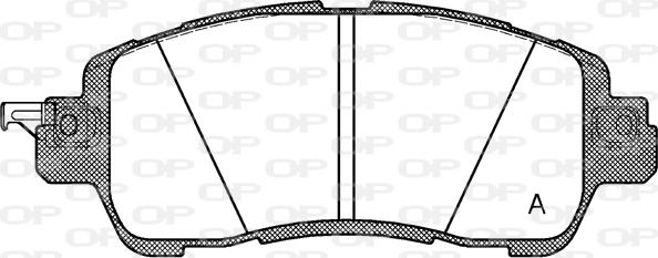 Open Parts BPA1656.04 - Гальмівні колодки, дискові гальма avtolavka.club