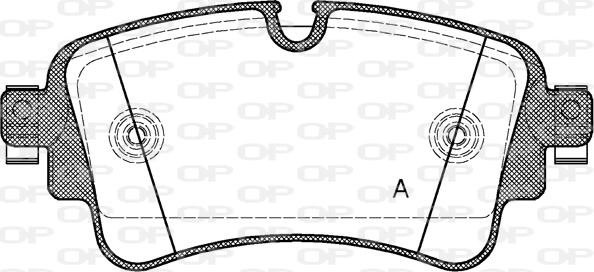 Open Parts BPA1669.08 - Гальмівні колодки, дискові гальма avtolavka.club