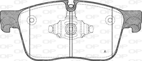 Open Parts BPA1683.00 - Гальмівні колодки, дискові гальма avtolavka.club