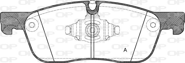 Open Parts BPA1633.10 - Гальмівні колодки, дискові гальма avtolavka.club