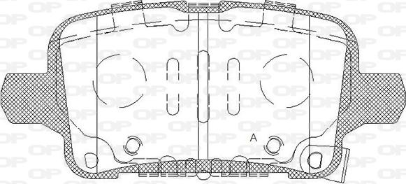 Open Parts BPA1628.12 - Гальмівні колодки, дискові гальма avtolavka.club