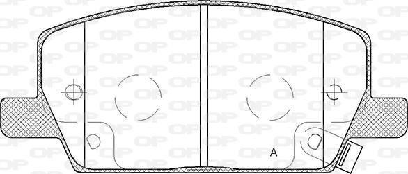 Open Parts BPA1670.02 - Гальмівні колодки, дискові гальма avtolavka.club